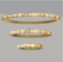 Pendant lamp Capella 3 Large Alabaster Spanish Marble LED W CCT Dim BRS